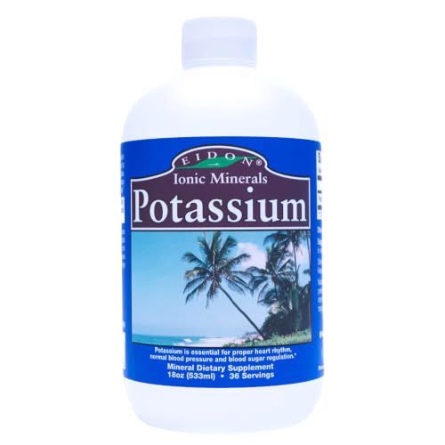 Eidon Ionic Minerals – Liquid Potassium Supplement, All Natural – 18 oz