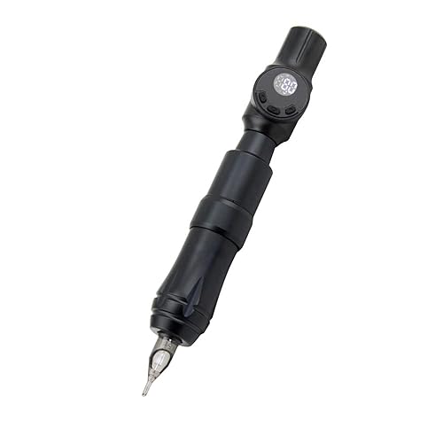 Pluma del tatuaje, pantalla LCD de energía inalámbrica de gran capacidad portátil estable tatuaje lápiz batería inalámbrica