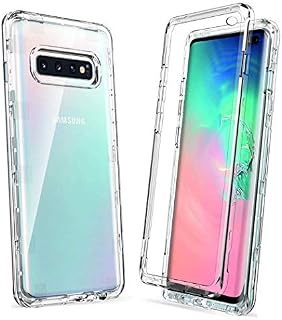 Samsung S10+ 6.4"SM-G975F/DS Case, Samsung Galaxy S10+ Plus Front and Back Case, Transparent Clear Fully Protection PC Hard Soft Cover Bumper Shockproof For Samsung Galaxy S10+ Plus