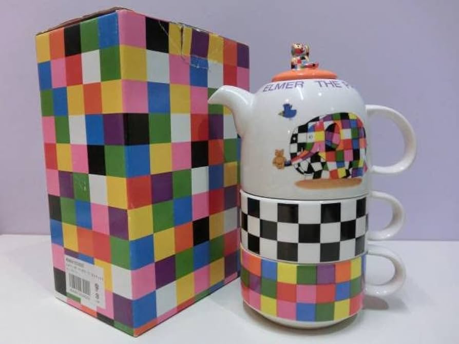 ゾウのエルマー☆陶器 Amazon | ぞうのエルマー ELMER THE PATCHWORK ELEPHANT
