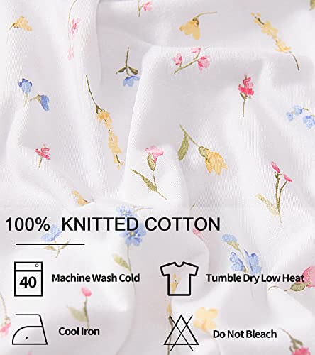 Izzy + Toby Cotton Nightgowns For Women Sleeveless With Pockets Soft Ladies Nightgown Long Nighties Print White Xl #TOP3