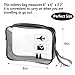 TSA Approved Toiletry Bag Carry on Airport Airline Compliant 3Pcs,Clear Makeup Bag Toiletry bags Quart Size Traveling, 3 Packs Clear Travel Bags for Toiletries,Black