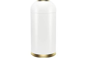 52 Liter / 13.7 Gallon Stainless Steel Large Trash Can with Removable Inner Barrel