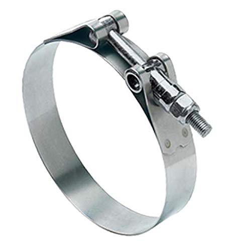 Ideal Tridon 300100163051 Stainless Steel 30010 Series 201/301 T-Bolt Hose Clamp, Heavy Duty, 41.3 mm - 47 mm Hose OD Range