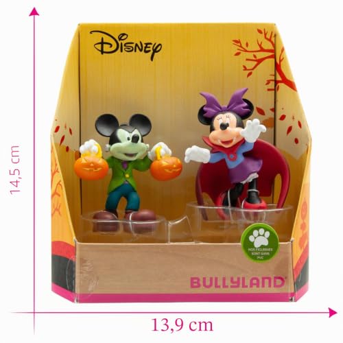 Bullyland 15082 - Walt Disney Mickey et Minnie en Costume d'halloween - Figurines peintes à la Main - sans PVC pour garçons et Filles - pour Jouer avec Imagination – vue 2