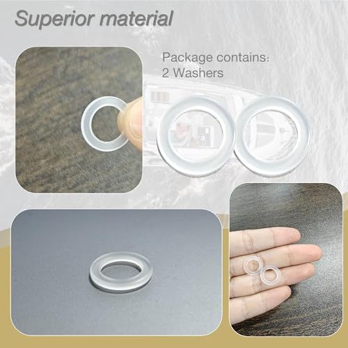 Image of 2PCS 311598 Fill and Drain Screw Washer for Johnson Evinrude OMC Engines Gearcase Lower Unit Oil Drain Screw Gasket 3852105 777517 18-4248