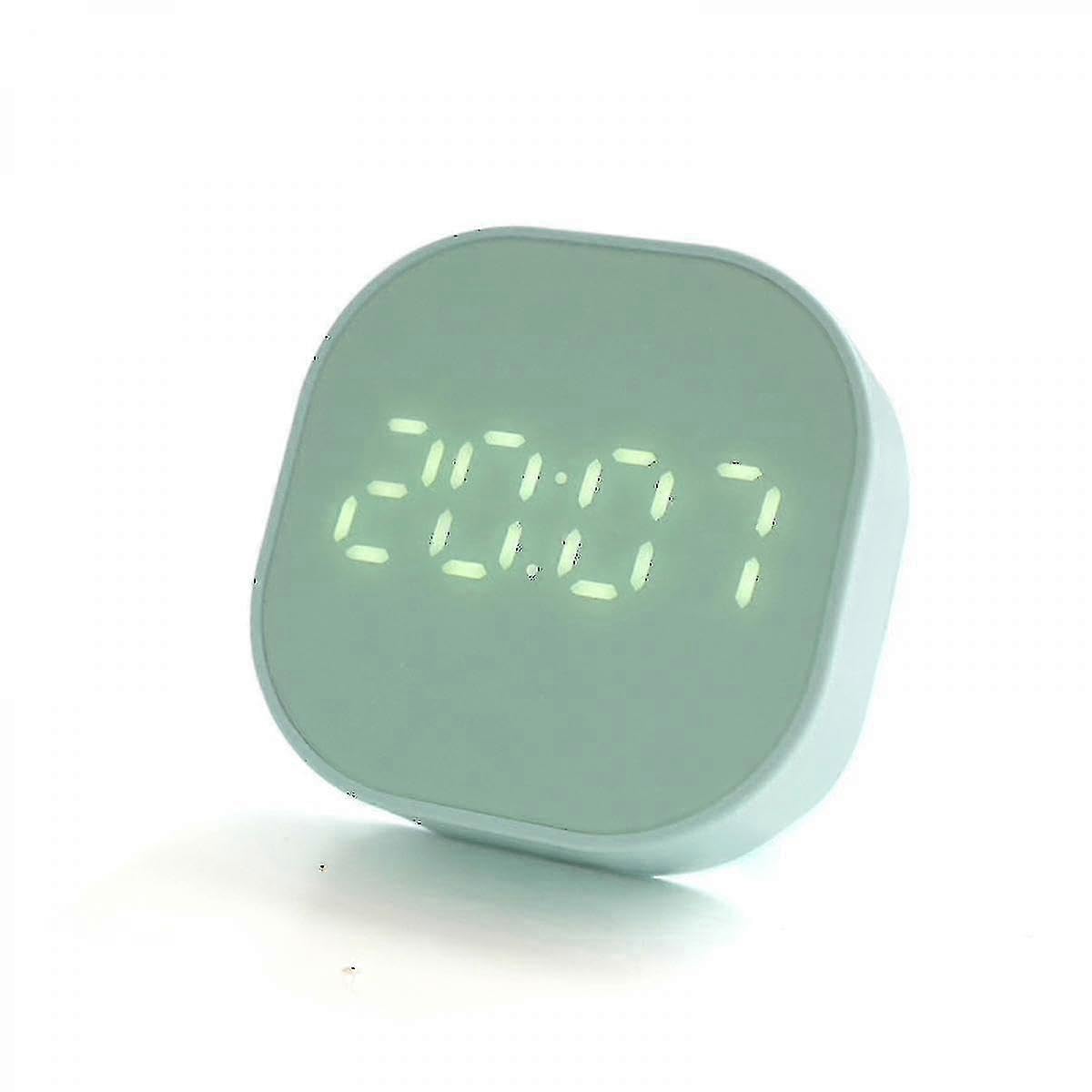 JOYHAPPST Square small alarm clock simple luminous silent electronic bedside student mini led multifunctional digital clock light