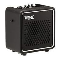 VOX VMG-10 MINI GO 10W portable guitar combo amp with built in effects, digital amp modelling, looper and rhythm machine Ideal for home, live performance and on the go practice for beginners and professionals the MINI GO 10 can be powered either by a...