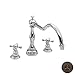 Newport Brass 3-936 Chesterfield Double Handle Roman Tub Faucet with Metal Cross, Oil Rubbed Bronze