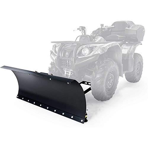 Black Boar Camco ATV Snow Plow Kit | Features a 48-inch Adjustable Straight Blade and Adjustable Tension Safety Trip Springs (66016)