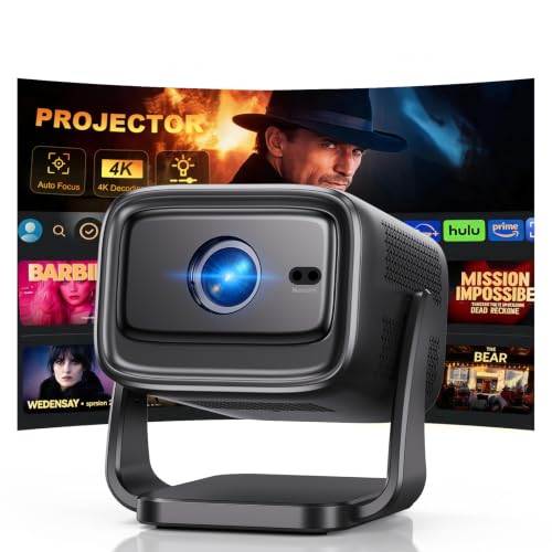 Image of Neezee 4K Projector with 2800 ANSI,Auto Focus,WIFI6,Bluetooth for Bedroom