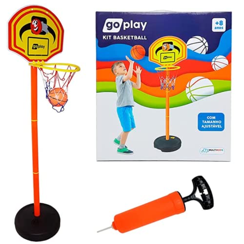 Go Play Kit Basketball C/ Pedestal Ajustavel, Bola E Bomba +3 anos- BR951
