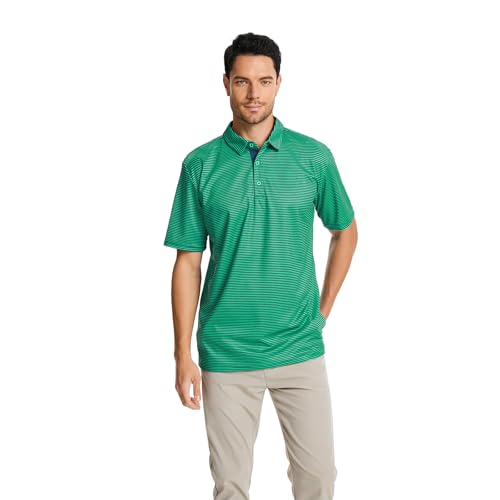 Men Golf Polo Shirts Short Sleeve Casual Print Dry Fit Moisture Wicking Performance Collared Golf Shirts for Men4