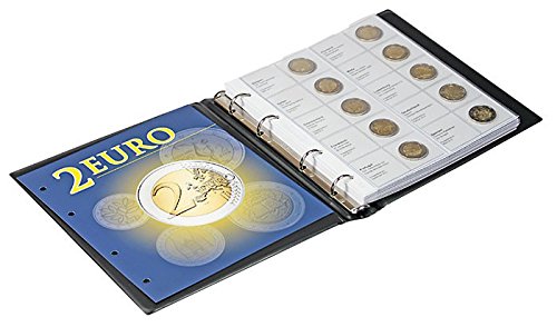 LINDNER Das Original Álbum pre-Impreso para Monedas conmemorativas de 2 Euros. Tomo 1: Todos los países del Euro (de Forma cronológica hasta España 2012)