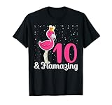 Photo Gallery 10 years old flamazing - 10th birthday flamingo lover pun maglietta Photo Gallery 10 years old flamazing - 10th birthday flamingo lover pun maglietta