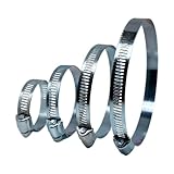 4 MEDIDAS: 2 unidades de cada medida, (3-5cm), (4-7cm), (6,5-9cm), (9-14cm) útiles para todo tipo de tubos, plástico, inox, cobre, manguitos, silicona.