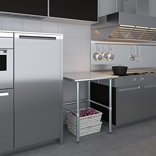 30" X 30" Open Base Stainless Steel Work Table | Residential & Commercial | Food Prep | Heavy Duty Utility Work Station | Nsf #TOP7