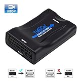 Convertidor SCART a HDMI --- ¡La entrada de señal de SCART, salida de señal de HDMI, no se puede usar en reversa!Si necesita convertidor de hdmi a scart, busque "B07SDP8SNL"