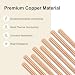 M METERXITY 2-Pack Copper Round Rod 6mm Dia. 3.94 Inch Length T2 Stock Solid Rod Lathe Bar for Metal Crafts DIY/Gardening/Industry/Deco... Pure Copper Tube