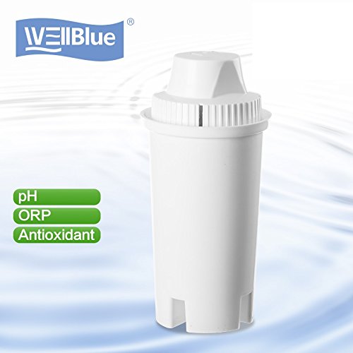 Wellblue 3 Pack Drop In Brita Style Alkaline Water Filter Replacement 7 Stage Mineral Water Filter.works With Wellblue, Brita Style Pitchers & Dispensers (3 Pack) #TOP6
