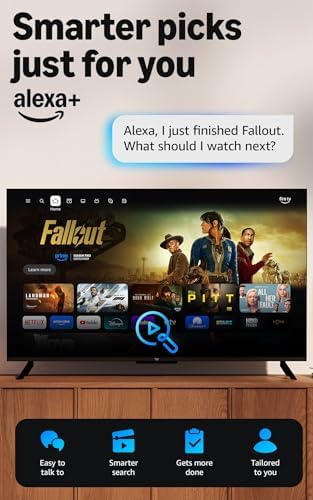 Amazon Ember 55" 4-Series with Fire TV (newest model), 4K Ultra HD smart TV with Alexa Remote, HDR10+, fast processor, Dolby Audio, Ambient Experience, free and live TV, find shows faster with Alexa+ - 3