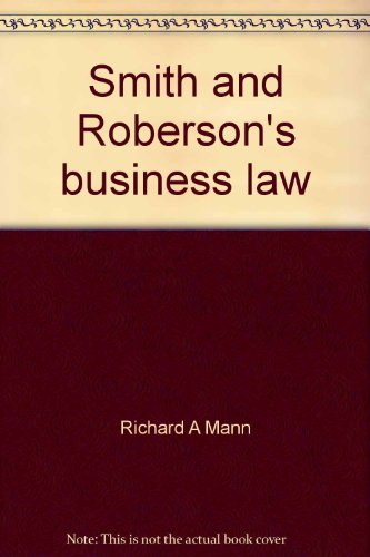 Smith and Roberson's business law 0324018940 Book Cover
