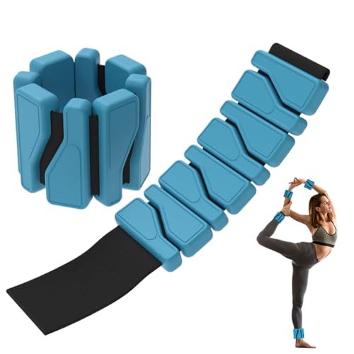 Pesas de muñeca, pesas de tobillo para mujeres - 2 pesas de mano para mujeres - Equipo de Pilates ajustable, pulsera de ejercicio, correa de muñeca de silicona para entrenamiento de la muñeca