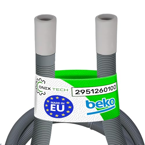 Ablaufschlauch Trockner Universal 1,6 m mit dem Originalcode 2951260100 für Beko Kondenstrockner und Wärmepumpentrockner - MADE IN EU - Garantie 5 Jahre - ONIX TECH