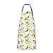 Grembiule da cucina estate limone frutta fiori grembiuli con tasche bavaglino regolabile per uomo donna divertente carino impermeabile chef casa arte grembiule grigliate barbecue disegno regalo mamm