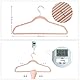 SONGMICS Kleiderbügel Samt, 20er Set, Jackenbügel, 41,5 cm breit, Anzugbügel, dünn, gut belastbar, um 360° drehbarer Haken, für Mäntel, Hemden und Anzüge, Rosa-Roségold CRF026P01