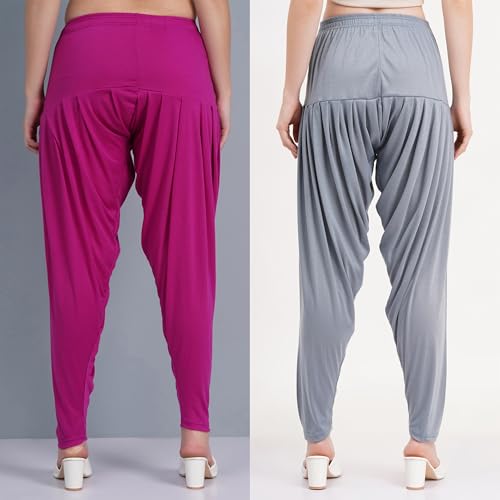 Image of Buy That Trendz Patiala Salwar for Women Relaxed Fit Viscose Patiyala Salwar Harem Bottom Pants