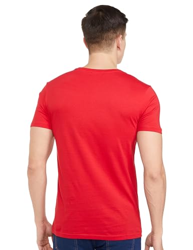 Image of UNITED COLORS OF BENETTON Men's Cotton Solid Regular Fit T-Shirt