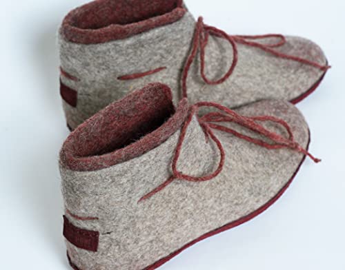 Burebure Warm 2 Layered Wool Ankle Boots Slippers For Women thumb #6