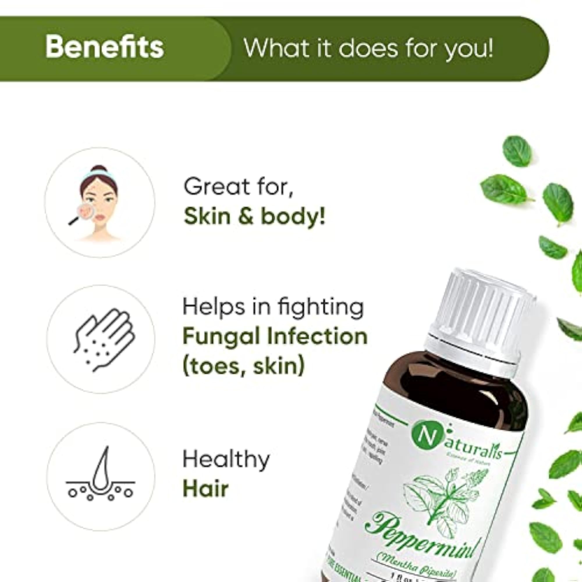Peppermint Essential Oil, 30ml