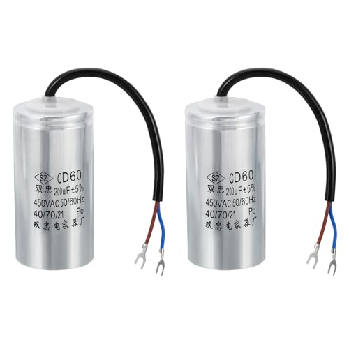 Condensateur CD60 200uF 450VAC pour démarrage de moteur de compresseur d'air x2
