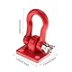 KooingTech RC Trailer Buckle, RC Schlossfalle, 2 Stück Abschlepphaken Haken Schnalle Winde SchäKel ZubehöR für Climbing Crawler(Rot)