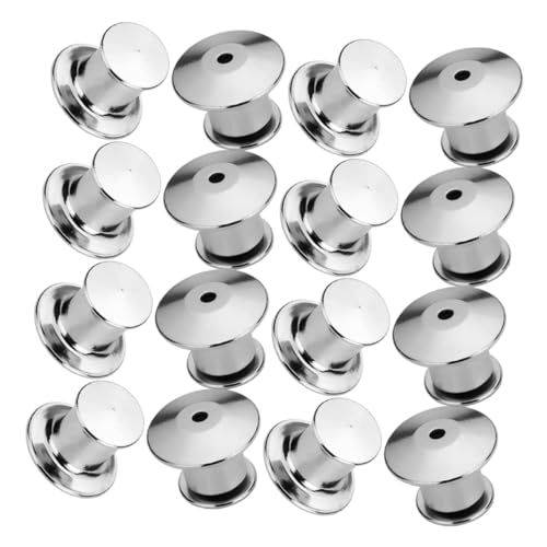 Housoutil 30pcs Metal Pin Backs Locking Pin Mechanism Secure Fasteners for Business Casual Wedding Occasions