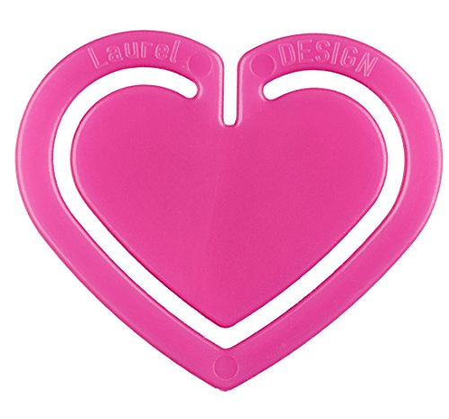 Laurel 1407-40 Herzklip 30 mm aus Polystyrol, pink