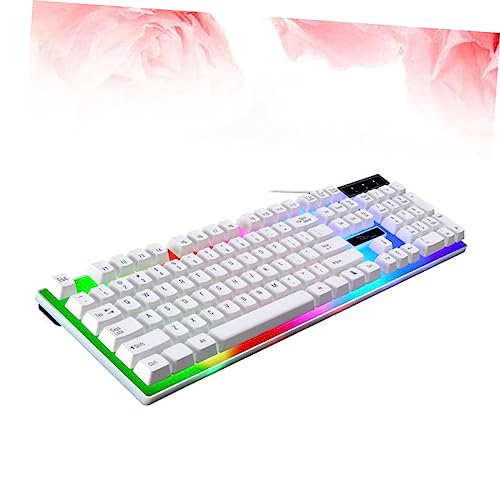 Clavier USB rétroéclairé périphérique de saisie filaire pour PC de bureau - 6