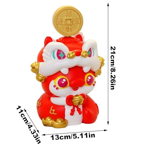 Banque de pièces pour le Nouvel An chinois 2025 en forme de statue