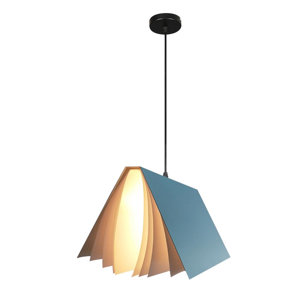 Nowoczesna lampa wisząca w kształcie książki Kreatywna lampa sufitowa G9 do sypialni Szafka nocna Księgarnia Stylowy wiszący żyrandol Unikalna oprawa oświetleniowa Drop Home Decor