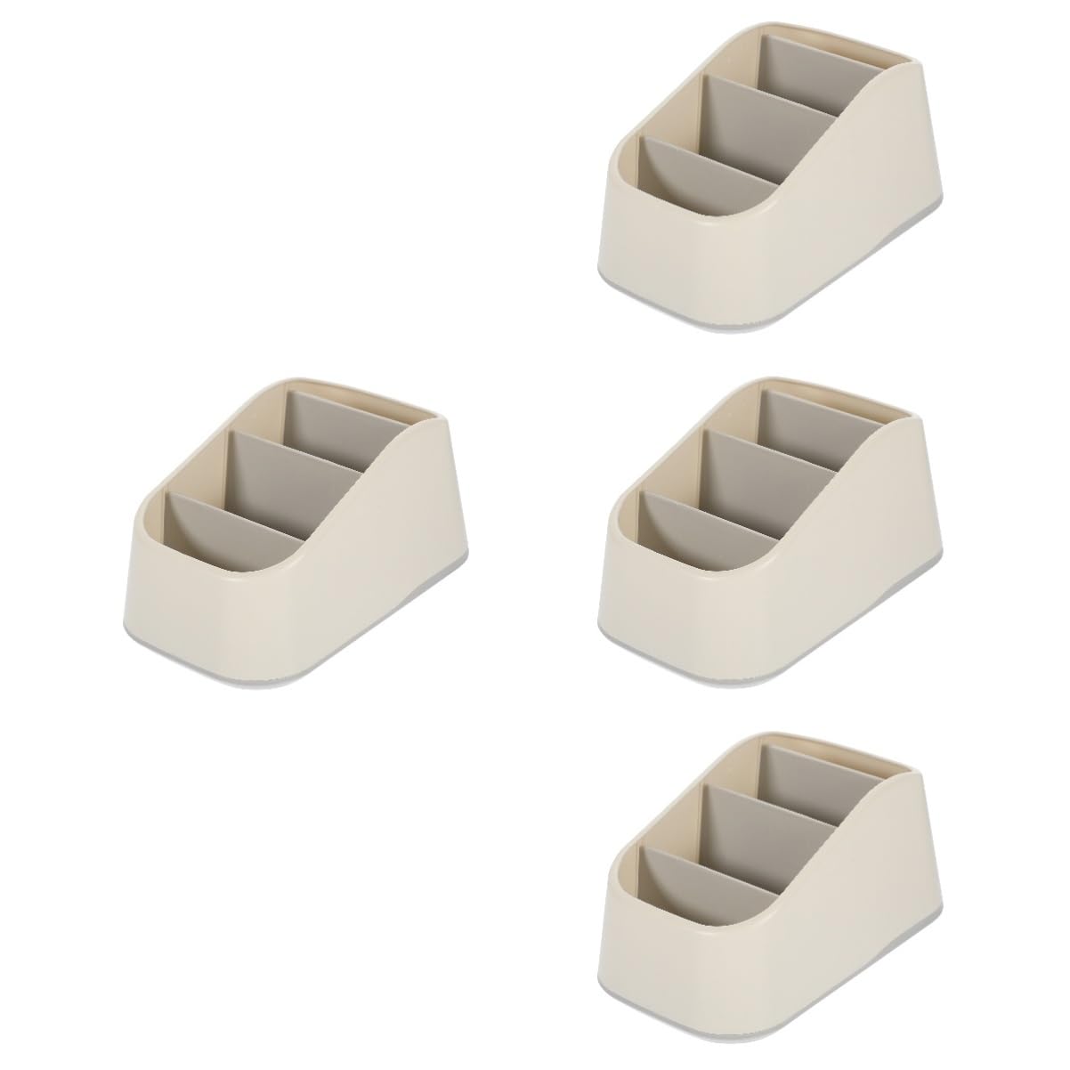 NUOBESTY 4stücke Fernbedienungshalter Mit Multi-gitter-design Für Schreibtisch Praktischer Organizer Für Tv-fernbedienungen Kosmetika Und Büromaterialien Platzsparend Und Rutschfest