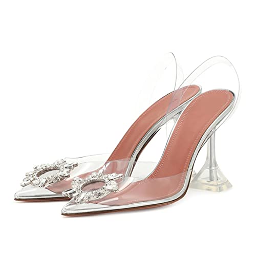 Sandals Femmes transparentes violettes taille 41 avec nœud élégant pour l'été