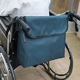 Firavggu Rollstuhltasche Hinten Wasserdicht 1680D Oxford Rollstuhl Tasche Blau Rollstuhl Rucksack Groß Aufbewahrungstasche für Rückseite des Rollstuhls Griffe Elektrorollstühle Mobilitätshilfen