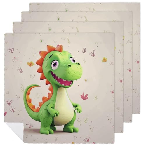 Servilletas de Tela Dinosaurio 4 Piezas 47.5x47.5 cm miniatura 1