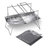 Tokyo Camp 焚き火台 HAKOSUKA 折りたたみ式 A4収納 コンパクト 軽量985g ステンレス製 ソロキャンプ アウトドア バーベキューコンロ