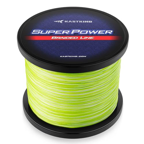 KastKing Superpower Braided Fishing Line,20LB,500+47 Yds,Grass Camo,4X