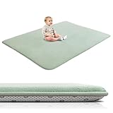 Multifonction: Tapis de Jeu en velours corail chambre enfant ce tapis peut être utilisé comme tapis d'éveil, tapis, matelas, tatami, tapis de jeu, tapis de yoga, salon, chambre à coucher, chambre d'enfant, jardin d'enfants, studio de yoga, vestiaire, salle de réception, rebord de fenêtre, nid pour animaux de compagnie Tapis d'exercice