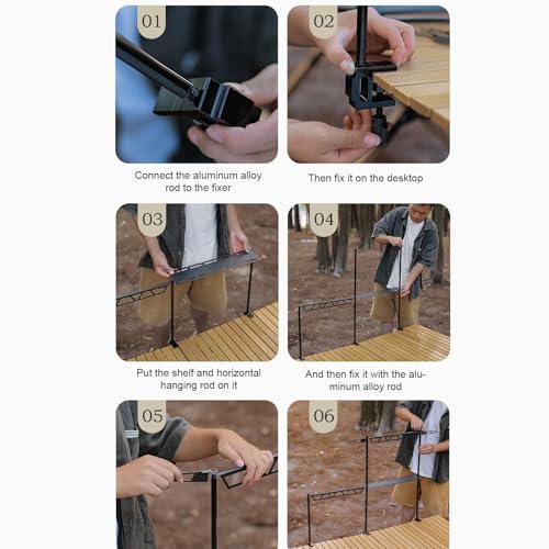 Support de table pour ustensiles camping stable évitant le désordre outdoor - 7