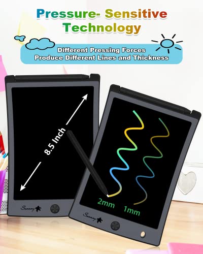 Sunany Toys For 3 4 5 6 Years Old Girls Boys, Lcd Writing Tablet 8.5 Inch With Protective Sleeve, Doodle Board Electronic Drawing Tablet Drawing Pads Educational Birthday Gift For Kids Toddler (Black) #TOP2